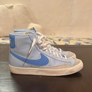Nike Light Blue High-Tops with White Accents